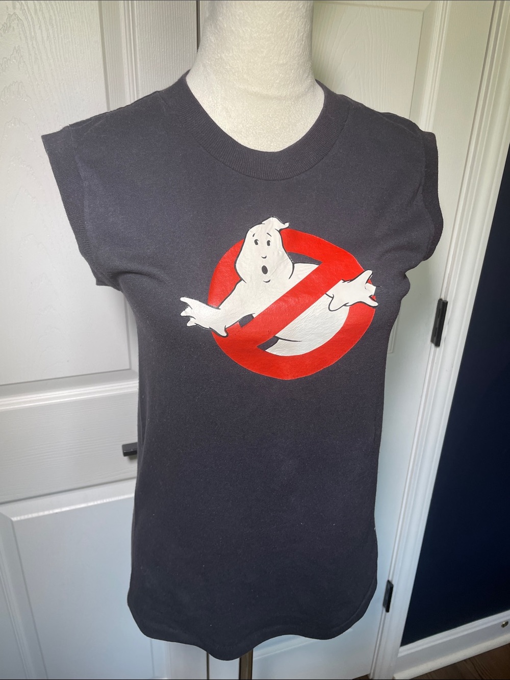Vintage Ghostbusters 80s Movie T Shirt Medallion Brand Screen‎ Print Retro Small